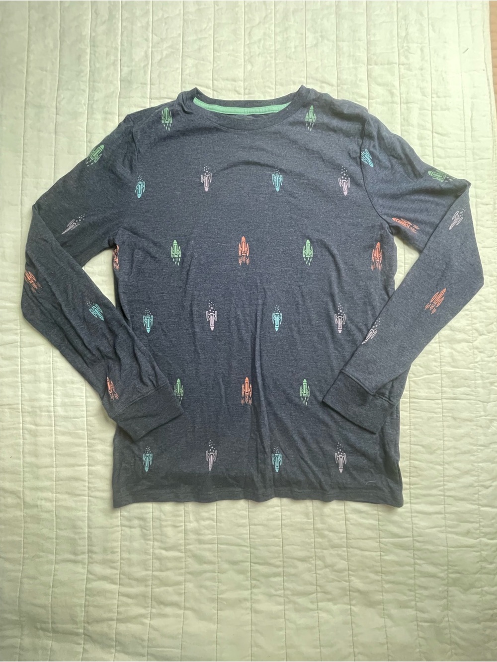 Cat & Jack Space Invaders Longsleeve Tee XL